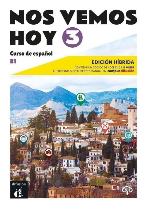 neuveden: !Nos vemos! hoy 3 (B1) - Edición híbrida Libro del alumno + Campus (12 mese