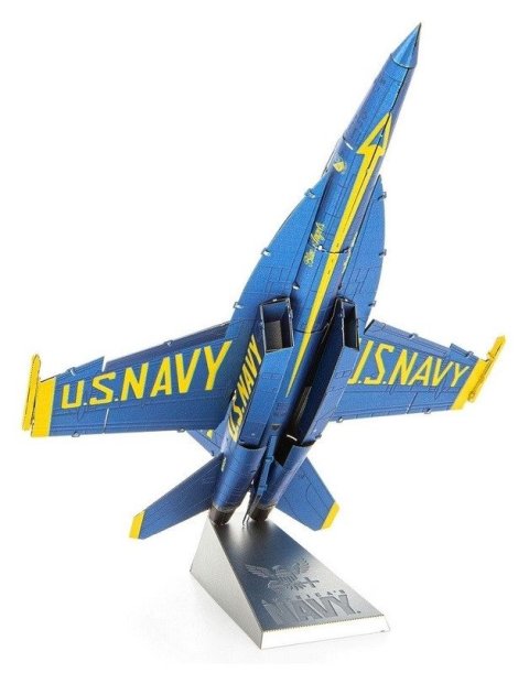 -: Metal Earth 3D kovový model F-18 Super Hornet Blue Angel