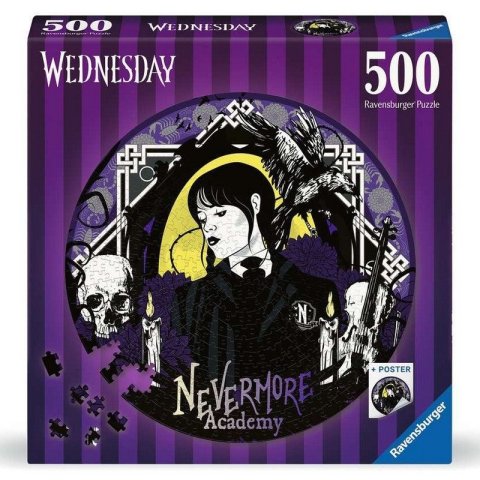 neuveden: Puzzle kruhové: Wednesday 500 dílků