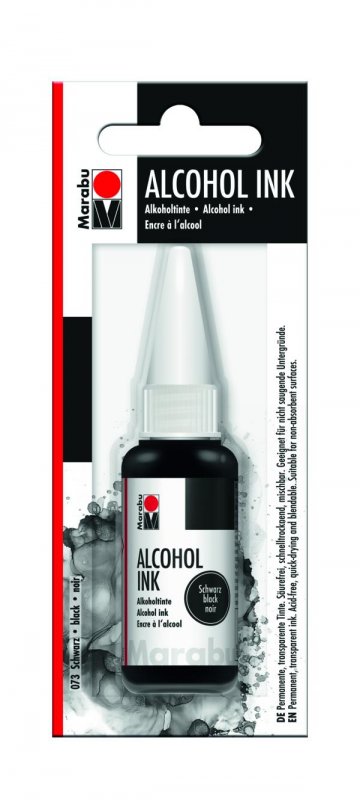 neuveden: Marabu Alkoholový inkoust/černý 20 ml