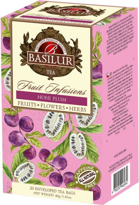 neuveden: BASILUR Fruit Noni Plum přebal 20x2g
