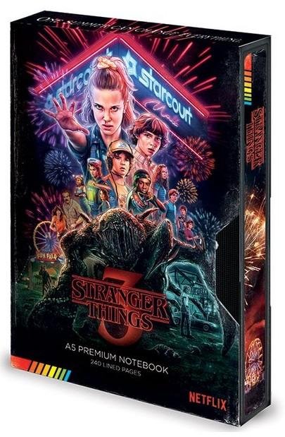 neuveden: Blok A5 premium Stranger Things VHS