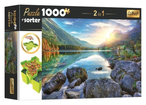neuveden: Puzzle s třídičem 2v1: Jezero Hintersee, Německo 1000 dílků