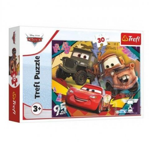 neuveden: Trefl Puzzle Auta: Kamarádi 30 dílků