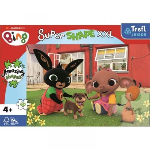 neuveden: Trefl Puzzle Super Shape XXL Králíček Bing: Hra s pejskem 60 dílků neuveden: Trefl Puzzle Super Shape XXL Králíček Bing: Hra s pejskem 60 dílků
