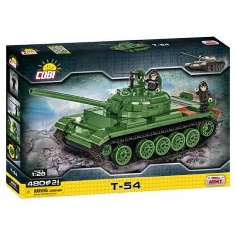 neuveden: Stavebnice COBI 2613 Small Army Tank T54, 128/80 kostek+2 figurky