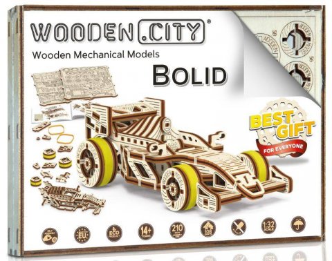 neuveden: Wooden City Puzzle 3D Formule, dřevěné