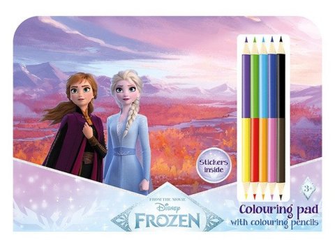 -: Ledové království - Kreslící set s pastelkami