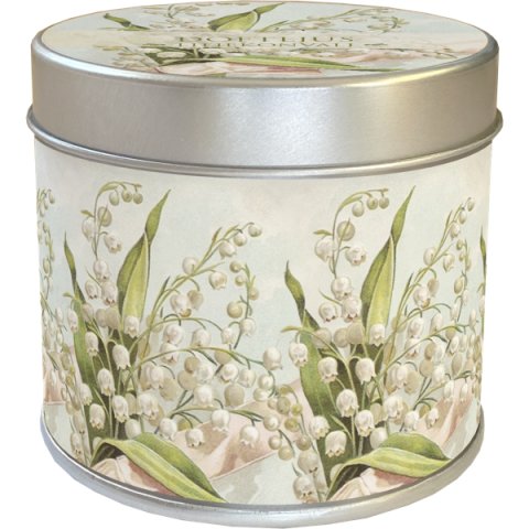 -: Vonná svíčka v plechové dóze Pastel Spring - Lily Of The Valley