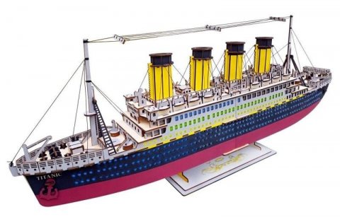 neuveden: 3D dřevěné puzzle - Titanic