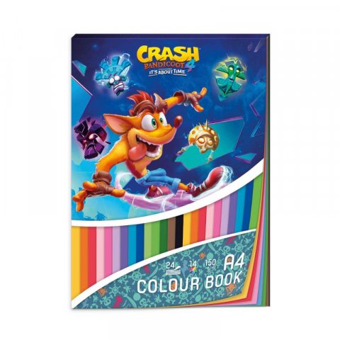 neuveden: Blok barevných papírů A4 - Crash Bandicoot