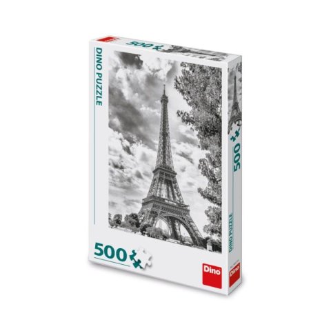 neuveden: Puzzle Černobílá Eiffelova věž 500 dílků