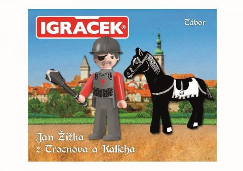 neuveden: Igráček - Jan Žižka z Trocnova a Kalicha - figurka, kůň a zbroj