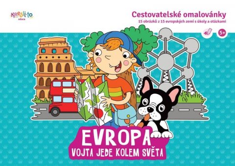 neuveden: Cestovatelské omalovánky / Vojta jede do světa Evropa