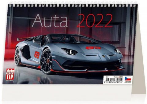 neuveden: Kalendář stolní 2022 - Auta (Auto TIP)