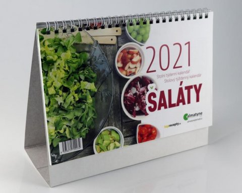 neuveden: Kalendář 2021 Saláty - stolní