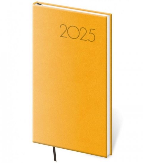 neuveden: Diář 2025 Print Pop týdenní kapesní žlutá