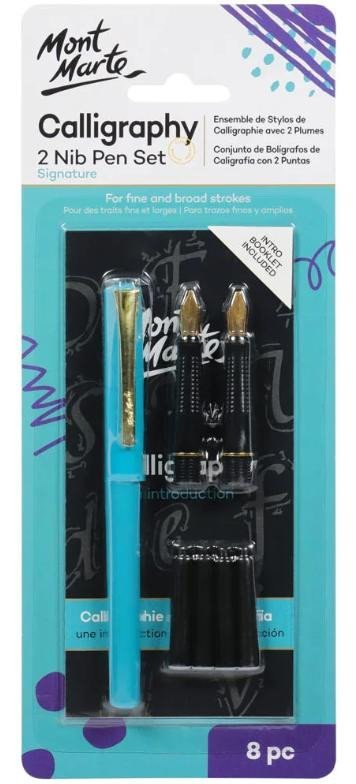 neuveden: Mont Marte Kaligrafické pero s doplňky 0001 blistr, 8 ks