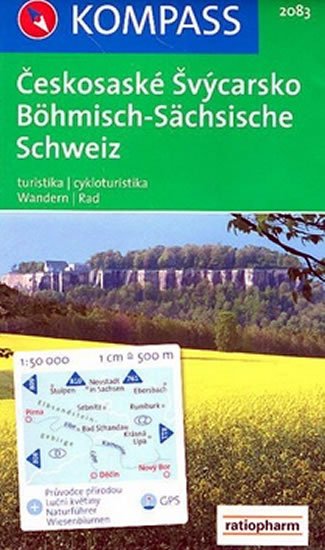 neuveden: Českosaské Švýcarsko 2083 NKOM 1:50T