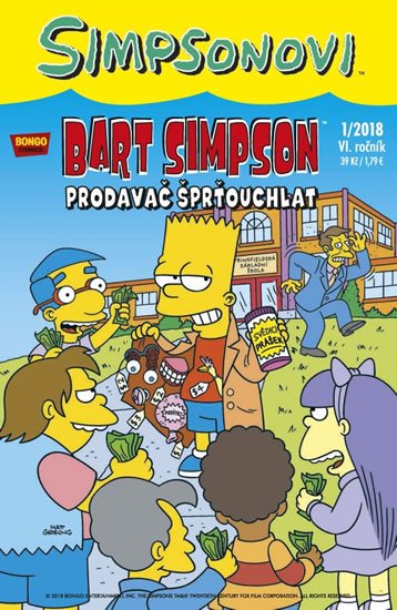 Groening Matt: Simpsonovi - Bart Simpson 1/2018 - Prodavač šprťouchlat