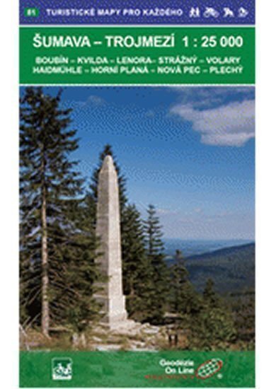 neuveden: Šumava-Trojmezí 1:25T /81 Turistické mapy pro každého