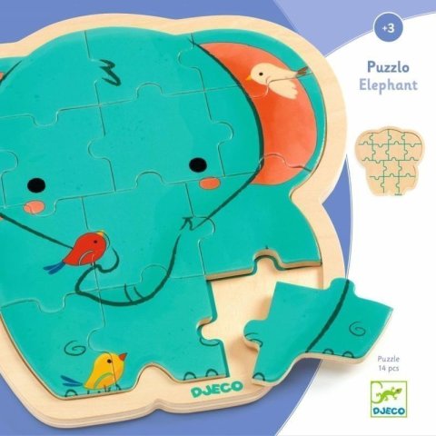 neuveden: DJECO Dřevěné puzzle Puzzlo Slon