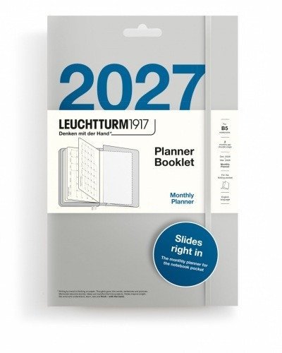 -: Měsíční plánovač Booklet 2027, Composition B5, anglicky
