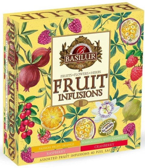neuveden: BASILUR Fruit Infusions Vol.III 40 gastro sáčků