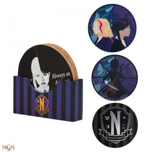 neuveden: Wednesday Sada 4 podtácků