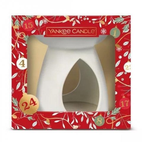 neuveden: YANKEE CANDLE Vánoční dárková sada Aromalampa + 3 ks vonný vosk 22g + čajov