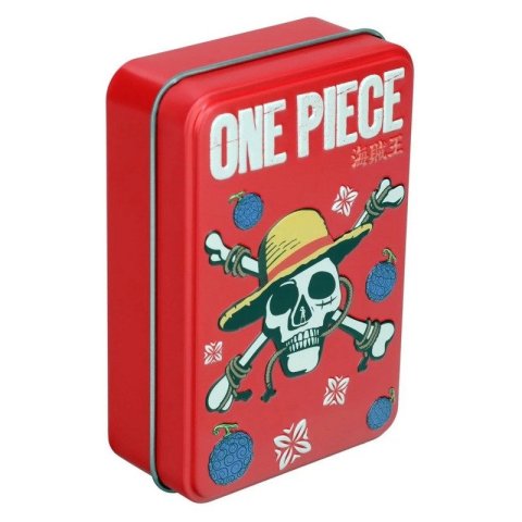 neuveden: Hrací karty v plechovém boxu One Piece