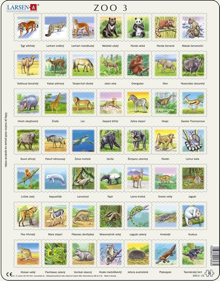 neuveden: Puzzle MAXI - ZOO 3./49 dílků neuveden: Puzzle MAXI - ZOO 3./49 dílků