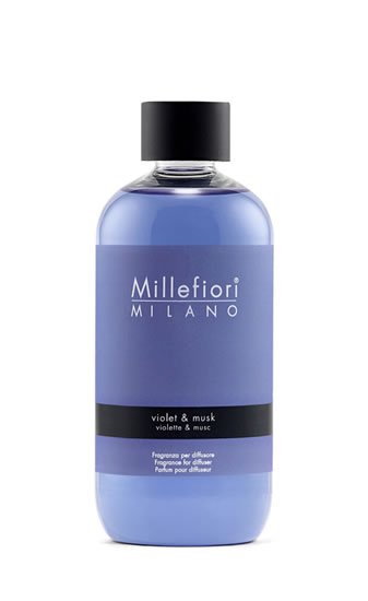 neuveden: Millefiori Milano Violet & Musk / náplň do difuzéru 250ml