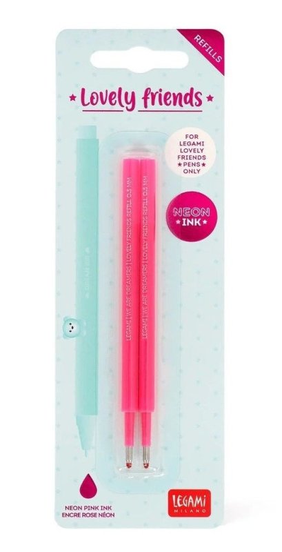 neuveden: Náplně do gelového pera Legami - neonově růžová (2 kusy)