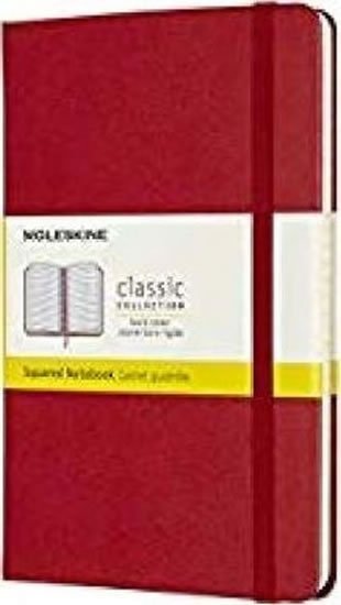 neuveden: Moleskine: Zápisník tvrdý čtverečkovaný červený M