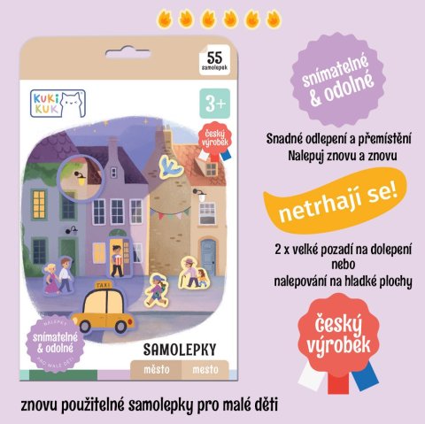 : KukiKuk - Samolepky Město