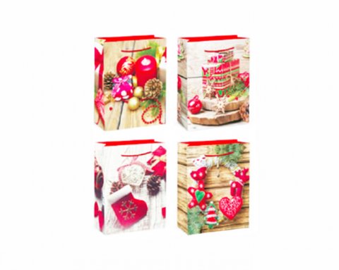 neuveden: Dárková taška - Vánoční s glitrem/40x31x12 (mix) neuveden: Dárková taška - Vánoční s glitrem/40x31x12 (mix)