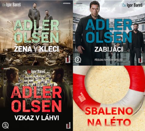 Adler-Olsen Jussi: Olsen - CDmp3 (komplet Žena v kleci, Zabijáci, Vzkaz v láhvi)