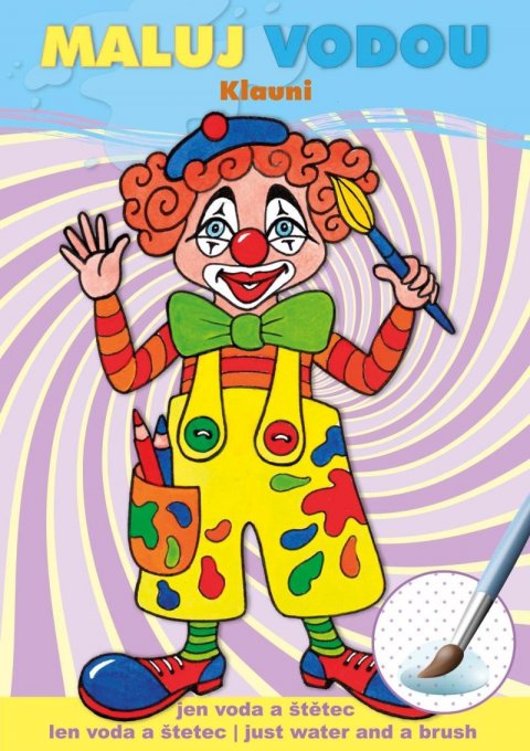 neuveden: Klauni - Maluj vodou A5
