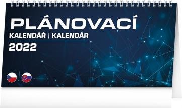 neuveden: Kalendář 2022 stolní: Plánovací CZ/SK, 25 × 12,5 cm