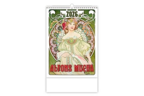 neuveden: Kalendář nástěnný 2026 - Alfons Mucha