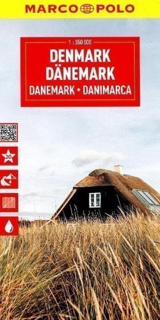 neuveden: Dánsko 1:350 000 / cestovní mapa MARCO POLO (ZoomSystem)