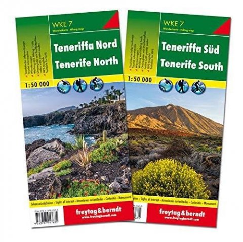 neuveden: WKE 7 Tenerife 1:50 000 / sada 2 turistických map