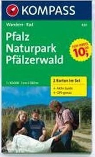 neuveden: Pfalz Naturpark Pfälzerwald 826 , 2 mapy / 1:50T NKOM