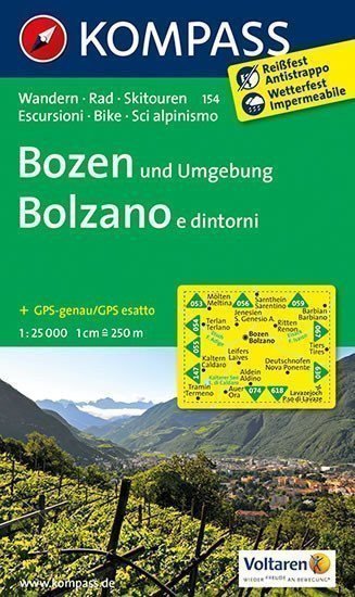 neuveden: Bolzano und Ungebung 154 NKOM 1:25T