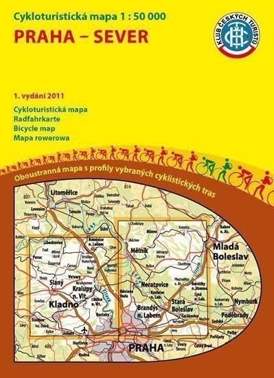 neuveden: Praha sever 1:50T /KČT Cykloturistická mapa