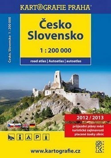 neuveden: Česko/Slovensko autoatlas 1:200 000