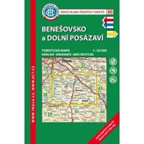 neuveden: Benešovsko a Dolní Posázaví - Turistická mapa - edice Klub českých turistů 