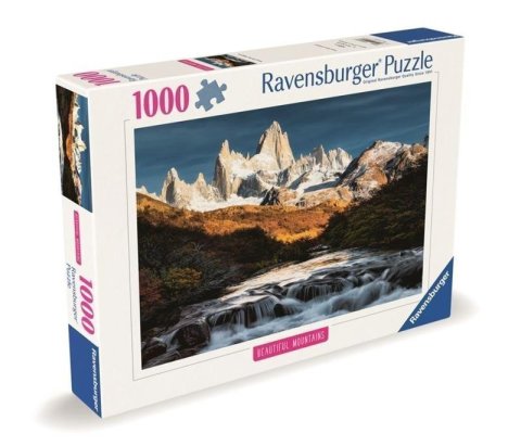 neuveden: Puzzle Dechberoucí hory: Mount Fitz Roy, Patagonie 1000 dílků