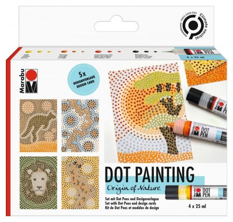 neuveden: Marabu Dot Pen Sada Origin of Nature